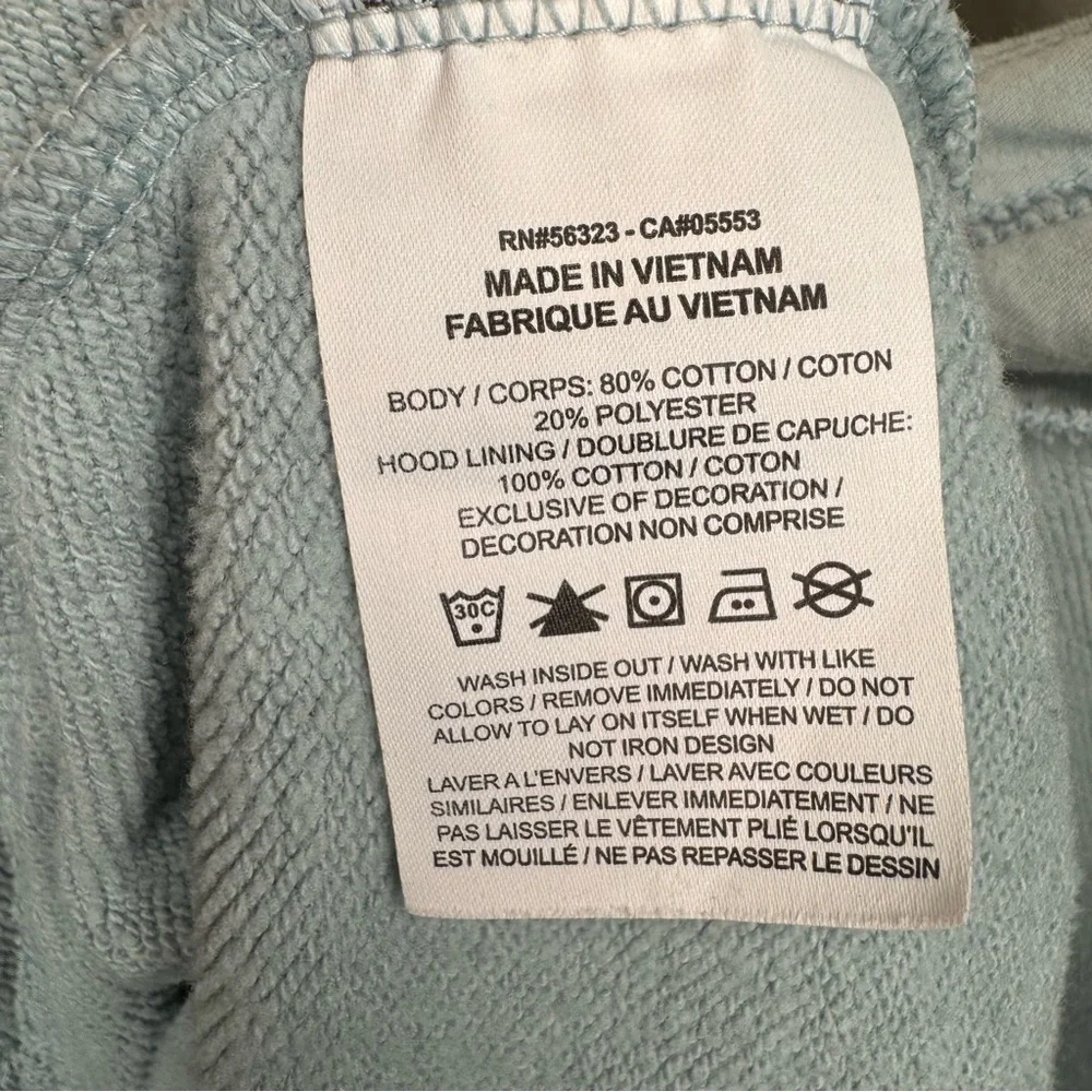 NIKE Essential Cropped Hoodie Pullover Ocean Blue Cotton Women’s XL CJ6327-363 - Picture 10 of 15